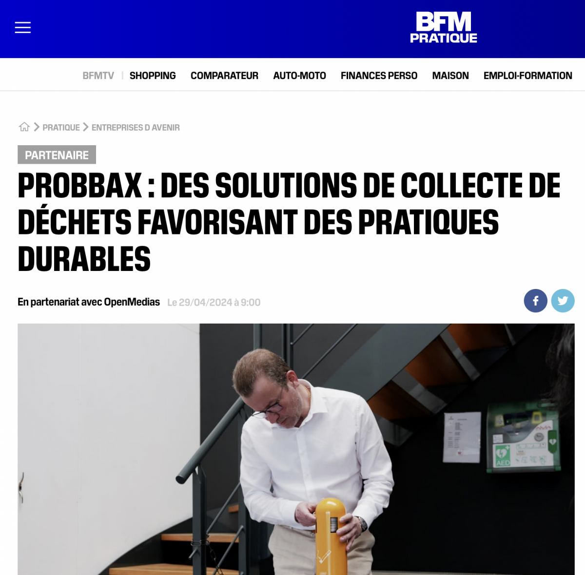 Probbax sur BFM TV